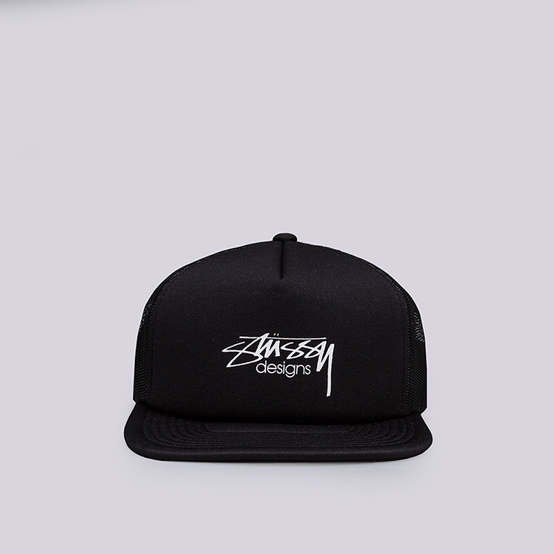  черная кепка Stussy Smooth Stock Tracker Cap 131694-black - цена, описание, фото 1